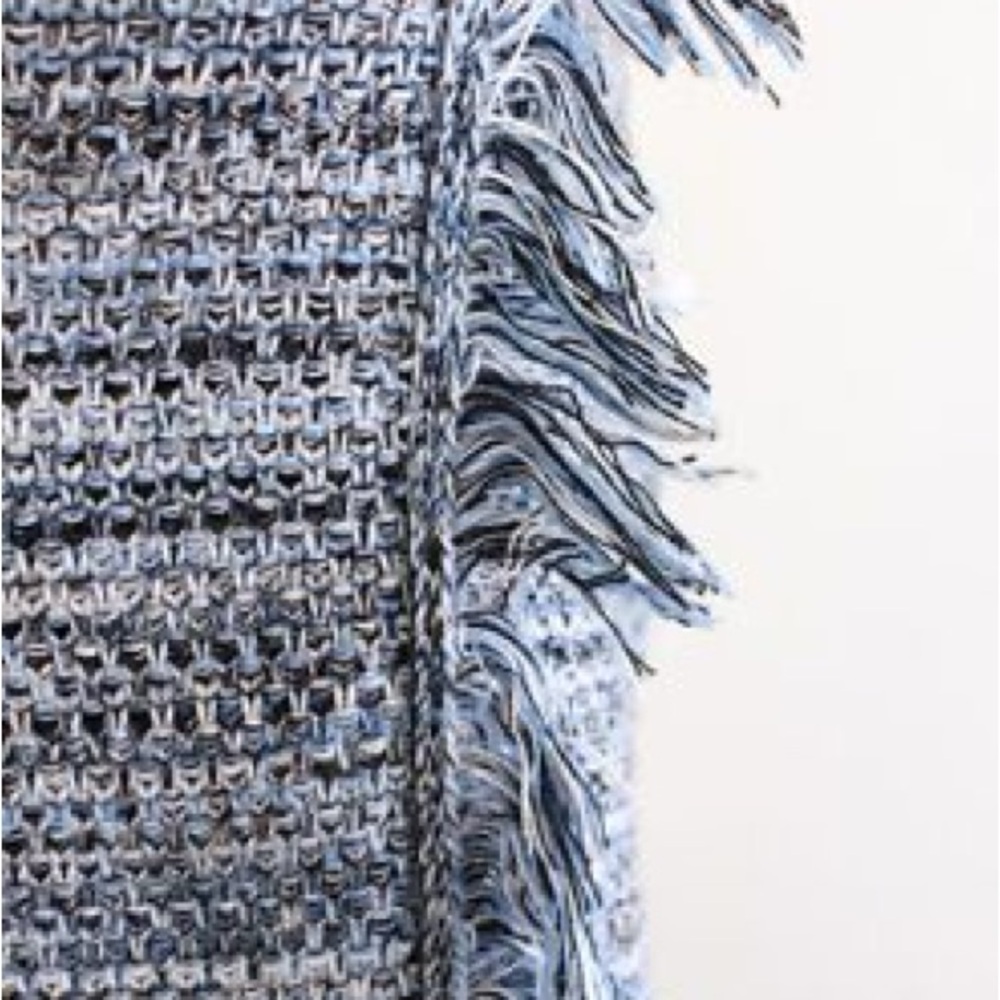 HOLDING HORSES Blue Textured Mini Dress - Picture 5 of 7